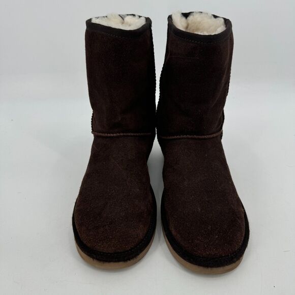 KOOLABURRA BY UGG Burra Dark Brown Short Boots Size 9 - Picture 4 of 11